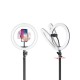 LED Ring Light Studio Fill Light Dimmable Lamp Tripod Stand Phone Clip For Photo Makeup Live Youtube Tiktok Streaming Broadcast