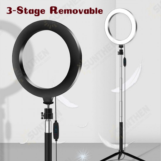 LED Selfie Ring Light Kits With Stand Tripod Clip For Phone Selfie Live Stream