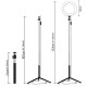 LED Selfie Ring Light Kits With Stand Tripod Clip For Phone Selfie Live Stream