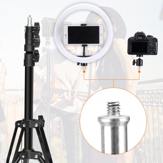 160cm 10 inch 3 Color Modes 10 Brightness Levels USB Video Light Tripod Stand for Tik Tok Youtube Live Streaming