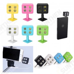 Portable 4 LED Enhancing Flash Fill Light For iPhone Universal Smartphone Selfie Stick Portable 4 LED Enhancing Flash Fill Light For iPhone Universal Smartphone Selfie Stick
