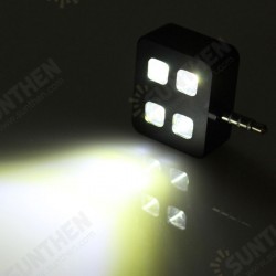 Portable 4 LED Enhancing Flash Fill Light For iPhone Universal Smartphone Selfie Stick Portable 4 LED Enhancing Flash Fill Light For iPhone Universal Smartphone Selfie Stick