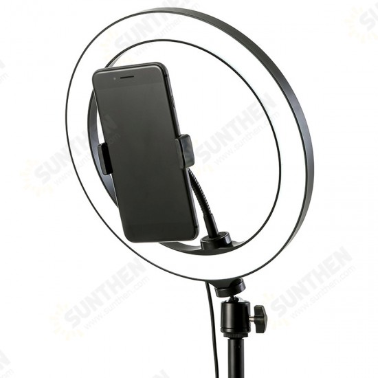 Ring Fill Light Lamp 12W Live Light USB Power Flat Ring Light LED Lamp with Phone Holder