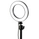 Ring Fill Light Lamp 12W Live Light USB Power Flat Ring Light LED Lamp with Phone Holder