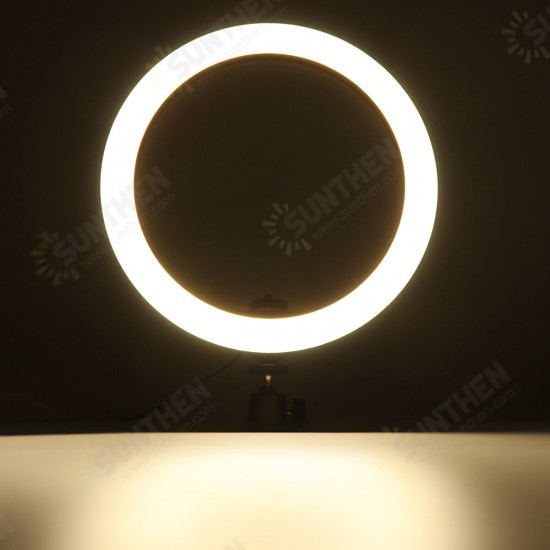 Ring Fill Light Lamp 12W Live Light USB Power Flat Ring Light LED Lamp with Phone Holder