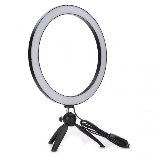Ring Light LED Makeup Ring Lamp USB Portable Selfie Ring Lamp Phone Holder Tripod Stand Photography Lighting