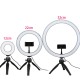 Ring Light LED Makeup Ring Lamp USB Portable Selfie Ring Lamp Phone Holder Tripod Stand Photography Lighting