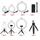 Ring Light LED Makeup Ring Lamp USB Portable Selfie Ring Lamp Phone Holder Tripod Stand Photography Lighting