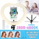 Selfie Lights LED Phone Holder Photography Selfie Ring Fill Light Kit Selfie Stick Tripod for Video Makeup Photos