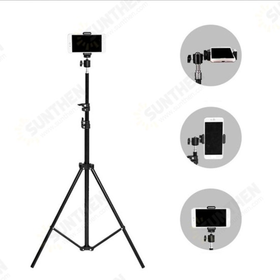 Telescopic Camera Tripod Stand Holder Mount Selfie Sticks Tripods Selfie Lights For iPhone 12 XS 11Pro Xiaomi Mi10 Huawei P30 P40 Pro