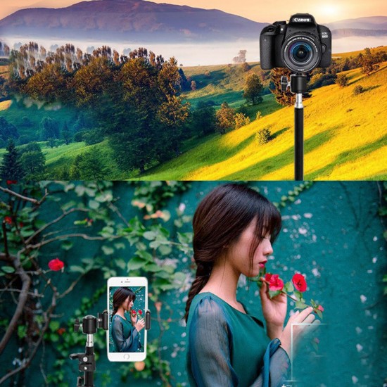 Telescopic Camera Tripod Stand Holder Mount Selfie Sticks Tripods Selfie Lights For iPhone 12 XS 11Pro Xiaomi Mi10 Huawei P30 P40 Pro