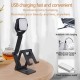 Multi-function Foldable Tripod Stand Phone Holder Live Broadcast Short Video Fill Light 5W Mini LED Video Light for YouTube Video