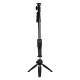 bluetooth Wireless Remote Control Extendable Handheld Selfie Stick Monopod + Tripod for Camera Mobile Phones