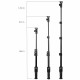 bluetooth Wireless Remote Control Extendable Handheld Selfie Stick Monopod + Tripod for Camera Mobile Phones