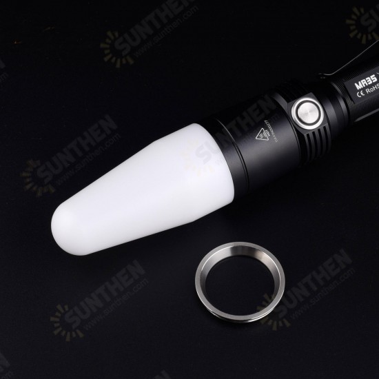 Flashlight POM White Diffuser Signal Light Traffic Wand for Fitorch MR35