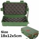 LED Flashlight Tools Green Box For Easy Carrying 18cm x 12cm x 5cm