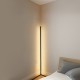 1.1/1.4/1.6M LED Corner Floor Lamp Warm White Black Housing No Flickering