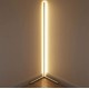 1.1/1.4/1.6M LED Dimmable Corner Floor Lamp with Remote Multicolor White Housing