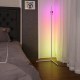 1.1/1.4/1.6M LED RGB Color Changing Corner Floor Lamp with Remote Multicolor