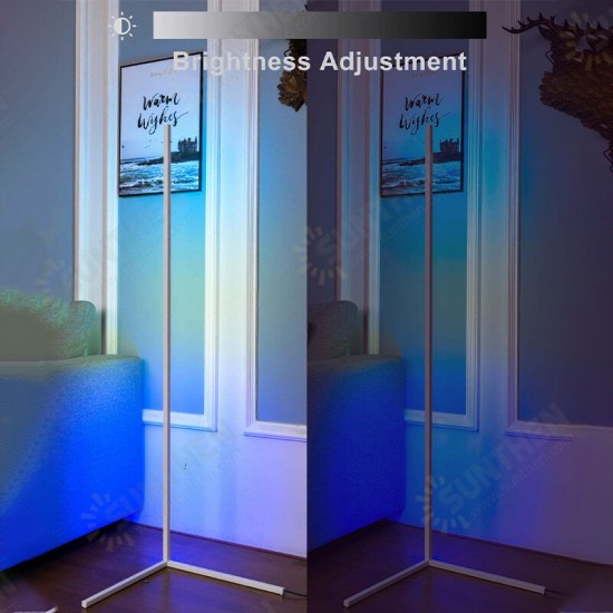 1.1/1.4/1.6M LED RGB Color Changing Corner Floor Lamp with Remote Multicolor 1.1/1.4/1.6M LED RGB Color Changing Corner Floor Lamp with Remote Multicolor
