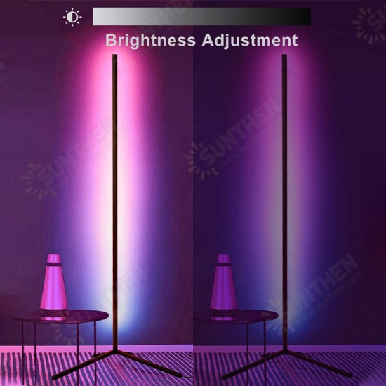 1.1/1.4/1.6M RGB Corner Floor Lamp Modern Colour Remote Minimalist LED Standing Light