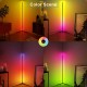 1.1/1.4/1.6M RGB Corner Floor Lamp Modern Colour Remote Minimalist LED Standing Light