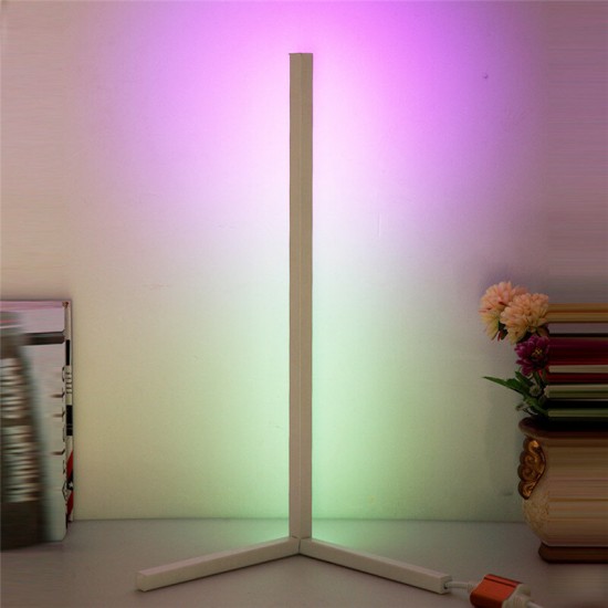52CM LED RGB Color Changing Corner Floor Lamp with Remote Multicolor