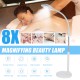 8X Diopter 120 LED Magnifying Floor Stand Lamp Magnifier Glass Cold Light Lens Facial Light For Beauty Salon Nail Tattoo