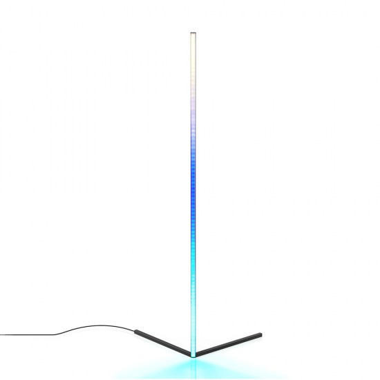 BW-FLT1 Corner Floor Lamp with RGB Colorful Lighting Effect 68 Dynamic Light Modes RF Remote Control Designed for Corners and Stable Structure