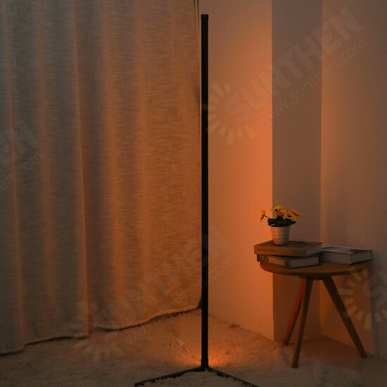 Corner Floor Lamp RGB Color Changing Corner Lamp Dimmable LED bluetooth Ambient Light