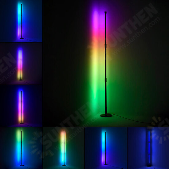 Floor Lamp Modern RGB Remote LED Floor App Corner Standing Lamp