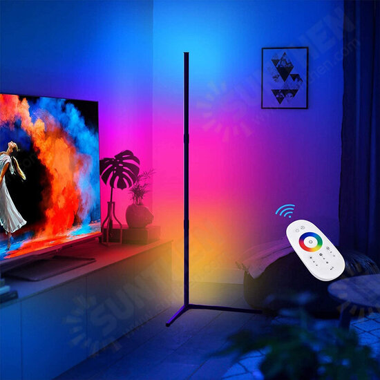 Floor Lamp Modern RGB Remote LED Floor App Corner Standing Lamp