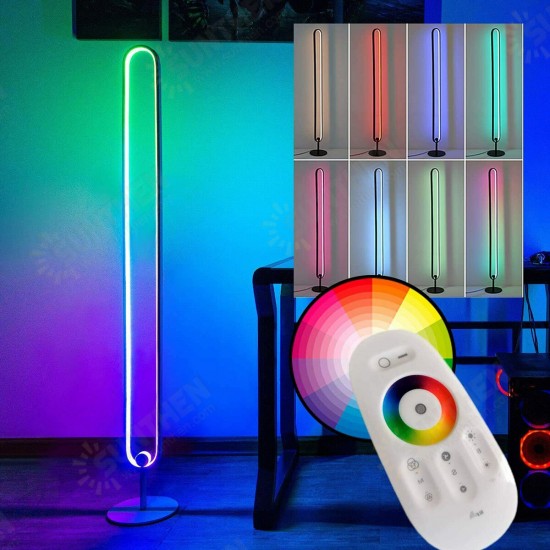 Modern Corner Floor Lamp Indoor Living Room Bedroom Dimming RGB Light Live Fill Lights