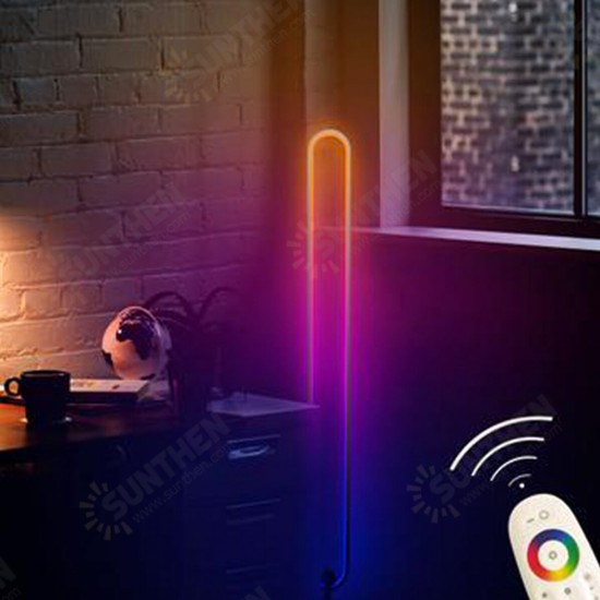 Modern Corner Floor Lamp Indoor Living Room Bedroom Dimming RGB Light Live Fill Lights