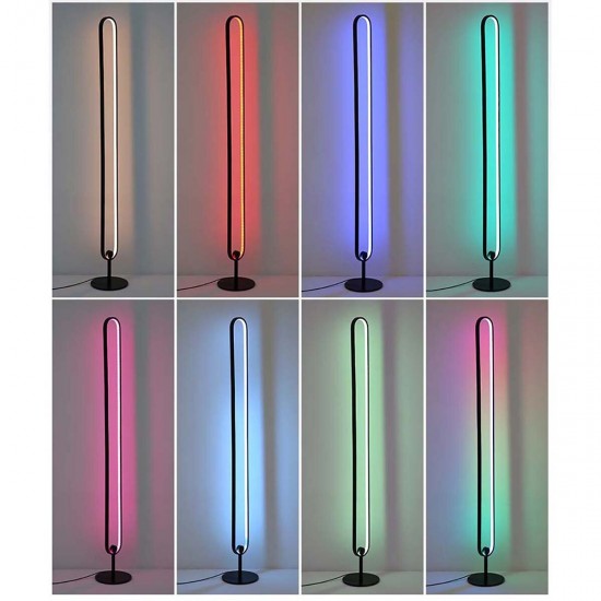 Modern Corner Floor Lamp Indoor Living Room Bedroom Dimming RGB Light Live Fill Lights