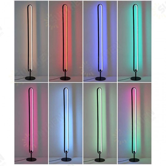 Modern Corner Floor Lamp Indoor Living Room Bedroom Dimming RGB Light Live Fill Lights