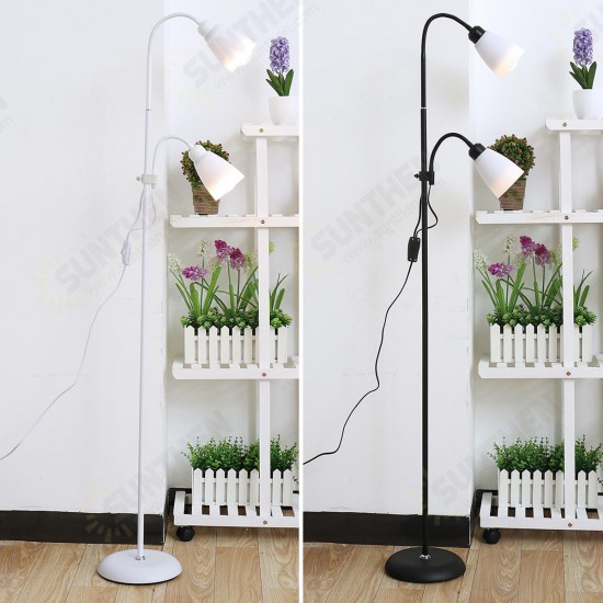 Modern Floor Standing Lamp Double Head Reading Table Light Adjustable Lampshade Home AC220V