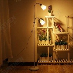 Modern Floor Standing Lamp Double Head Reading Table Light Adjustable Lampshade Home AC220V Modern Floor Standing Lamp Double Head Reading Table Light Adjustable Lampshade Home AC220V