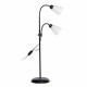 Modern Floor Standing Lamp Double Head Reading Table Light Adjustable Lampshade Home AC220V