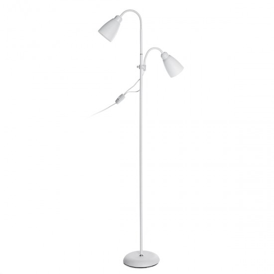 Modern Floor Standing Lamp Double Head Reading Table Light Adjustable Lampshade Home AC220V