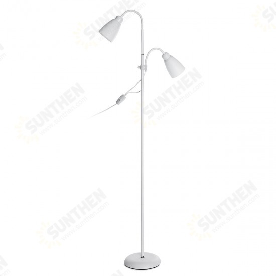 Modern Floor Standing Lamp Double Head Reading Table Light Adjustable Lampshade Home AC220V