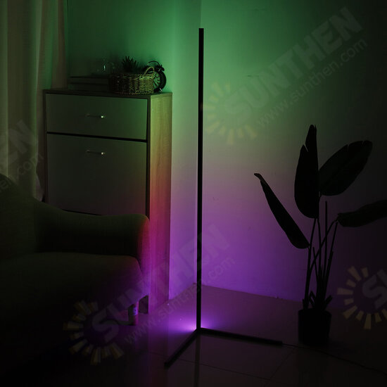 RGB Colour Changing LED Corner Floor Lamp Minimalist Mood Light Modern Home