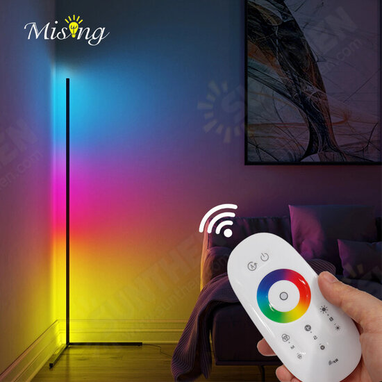 RGB Colour Changing LED Corner Floor Lamp Minimalist Mood Light Modern Home