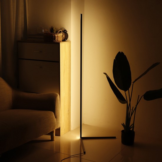 RGB Colour Changing LED Corner Floor Lamp Minimalist Mood Light Modern Home
