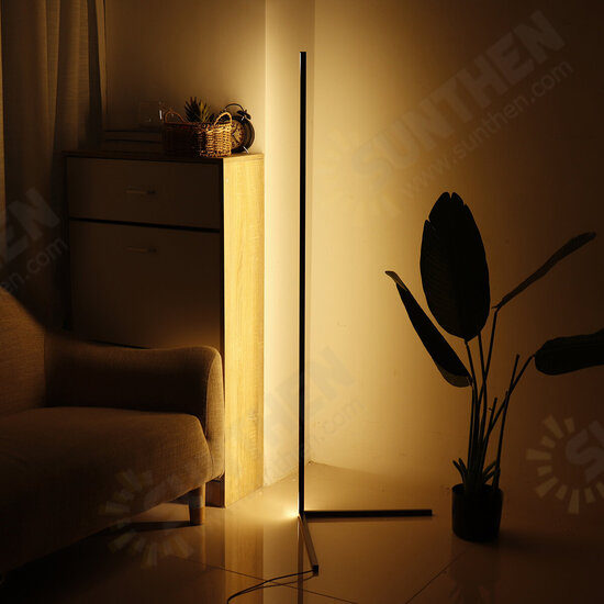 RGB Colour Changing LED Corner Floor Lamp Minimalist Mood Light Modern Home