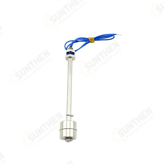 220v 50W 150mm 9.5mm/0.27inch Stainless Steel Float Switch SFS15010 Liquid Water Level Sensor Horizontal