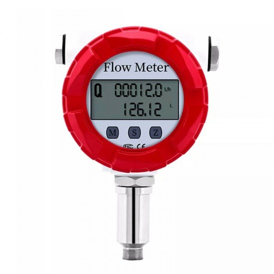 DN15/DN25 Water Flow Meter Turbine Flowmeter Sensor Liquid Gasoline Milk Methanol Alcohol Pulse 4-20mA RS485 Digital Display