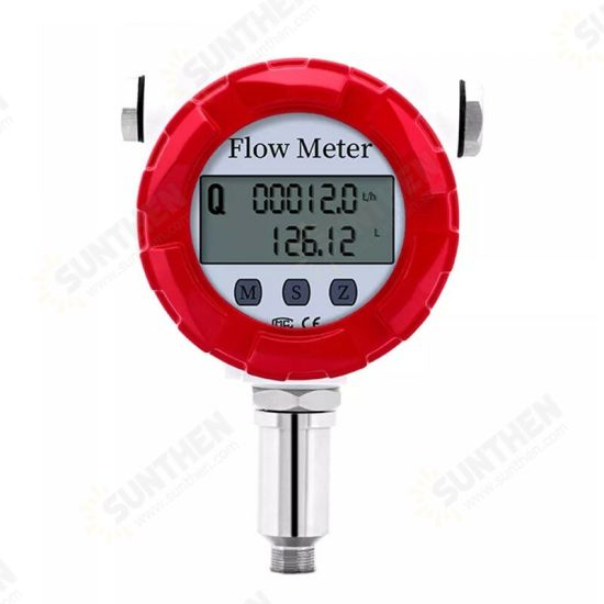 DN15/DN25 Water Flow Meter Turbine Flowmeter Sensor Liquid Gasoline Milk Methanol Alcohol Pulse 4-20mA RS485 Digital Display