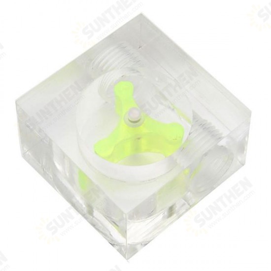 DN8 6.35mm G1/4 Flow Rate Water Speedometer for Computer Water Cooling System