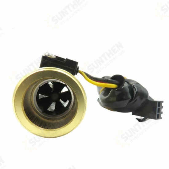 G3/4 Flow Sensor Water Flow Sensor Switch For Flow Meter Water Sensor Copper Shell Hall Turbine Flow Meter